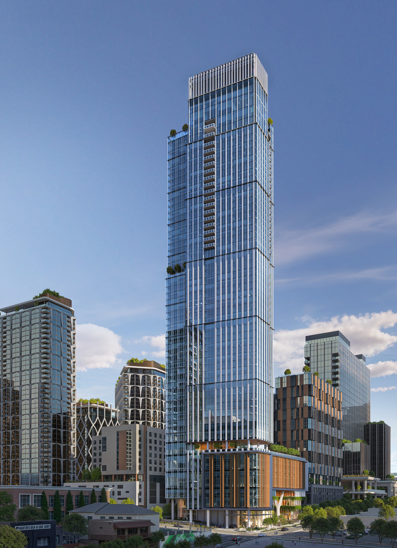 319 Peabody tower exterior rendering, Nashville Tennessee