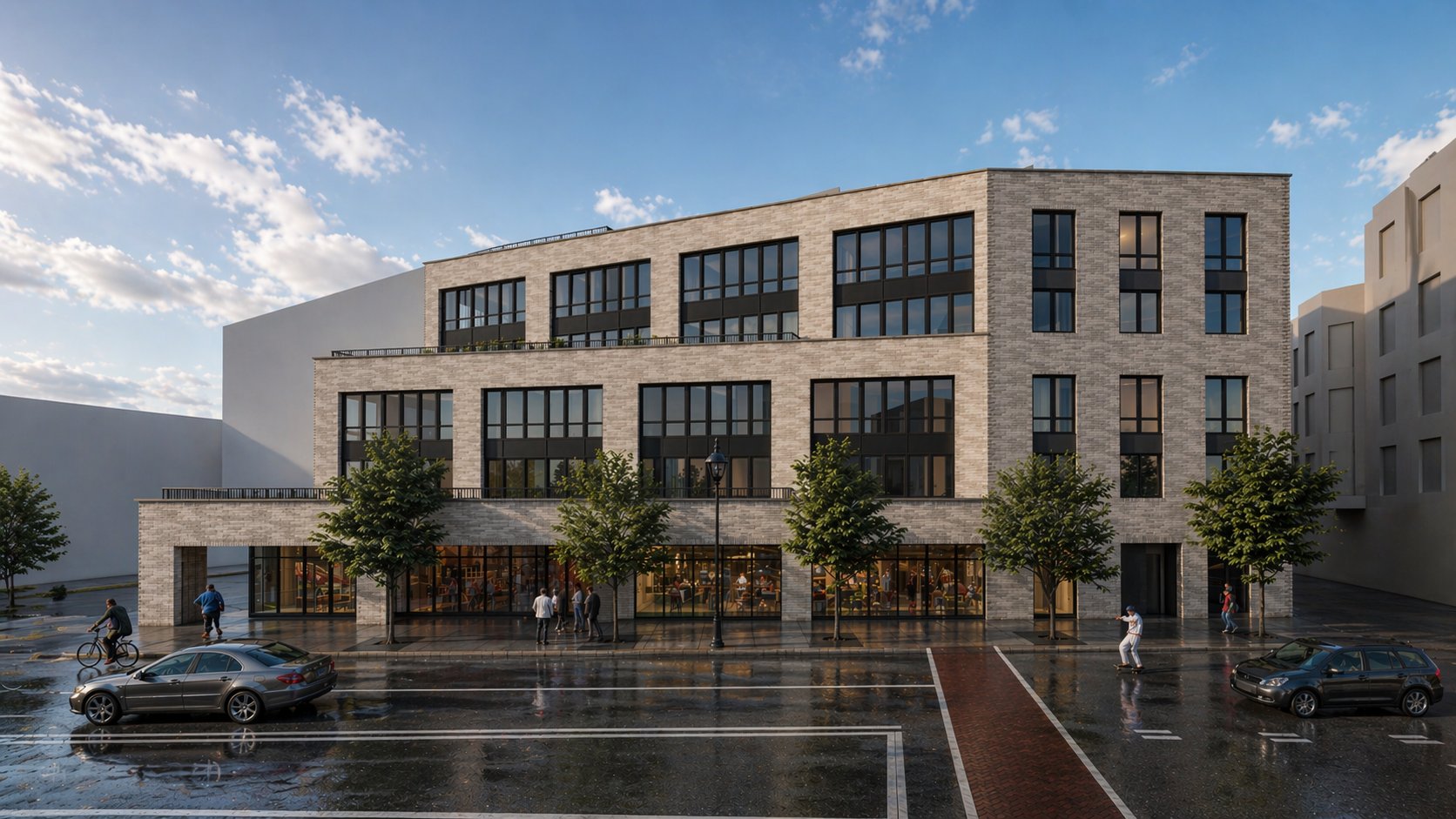 The Arris exterior rendering