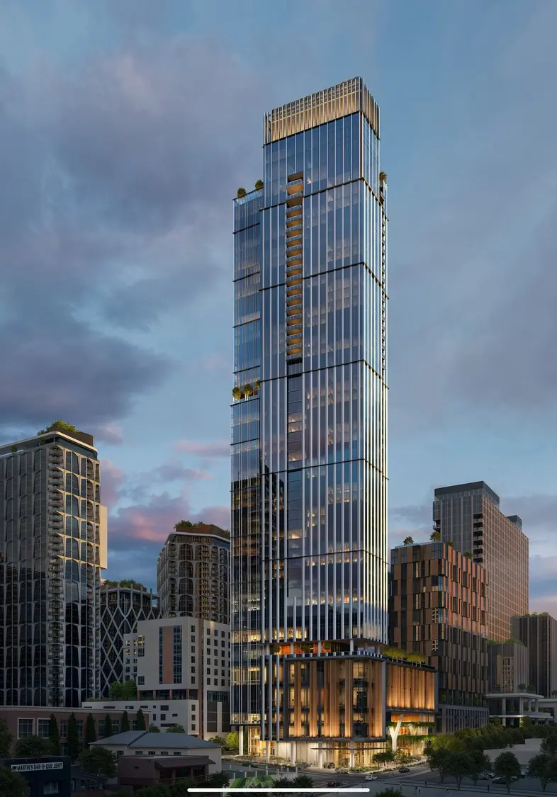 319 Peabody mixed-use tower rendering, SoBro, Nashville
